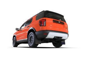 Honda Passport Mud Flaps - Rally Armor - UR Blk Flap/Orange Logo - Black - 2026+ Honda Passport Mud Flaps - Rally Armor - UR Blk Flap/Orange Logo - Black - 2026+